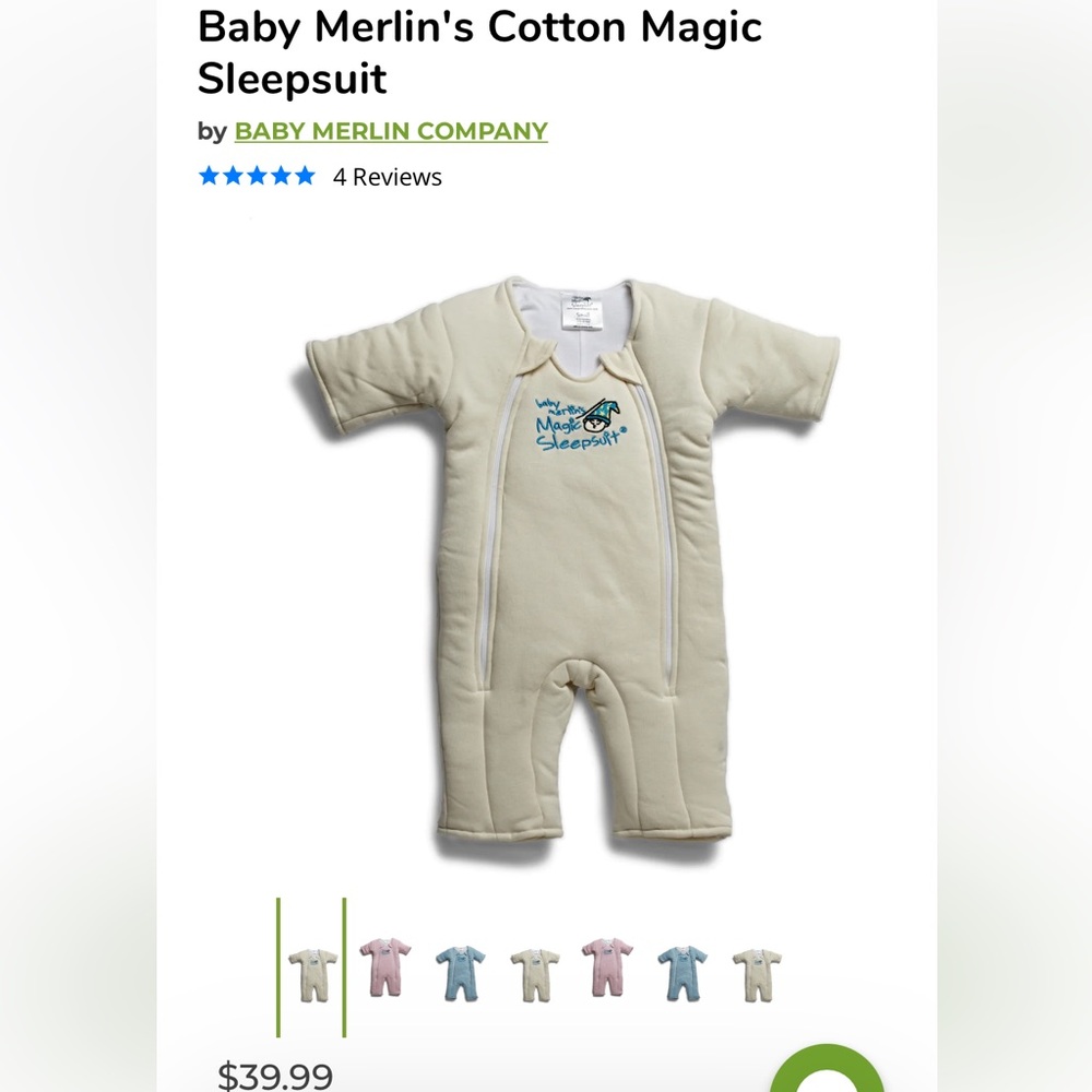 Cream magic Merlin sleep suit Large